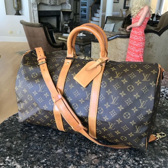 Louis Vuitton Other - Beautiful Louis Vuitton Monogram Keepall 45 Bandolier Travelbag Duffel Carryon